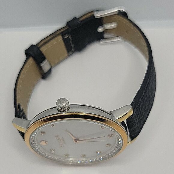 KATE SPADE Monterey KSW1143 Women's Black Leather Analog Dial Quartz Watch BC141 - Picture 8 of 11